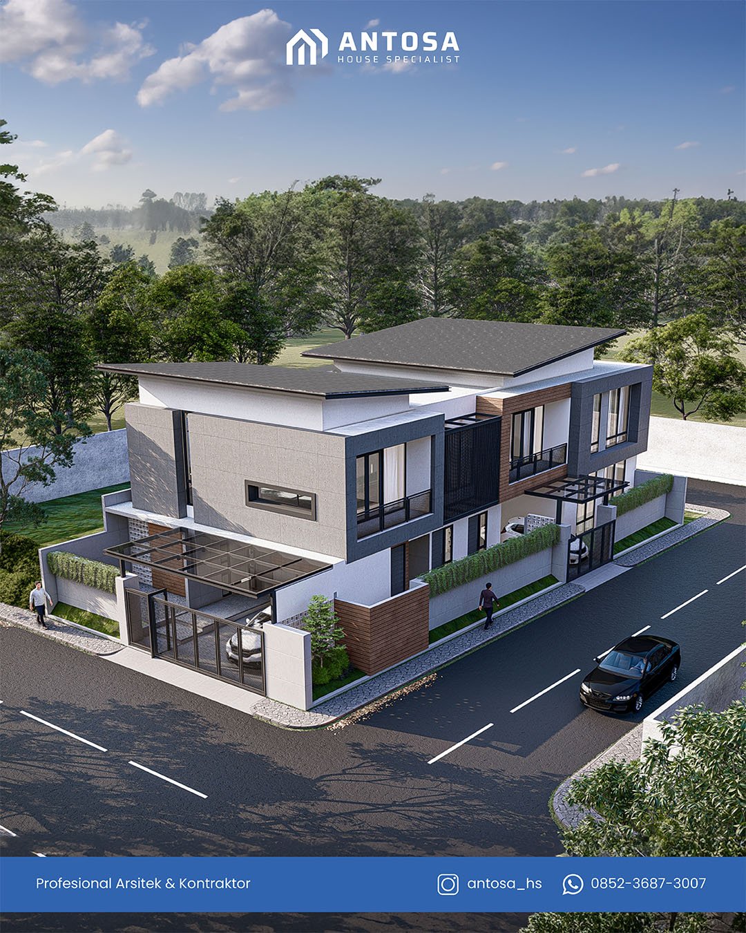 cara menghitung budget bangun rumah dari nol dua lantai
