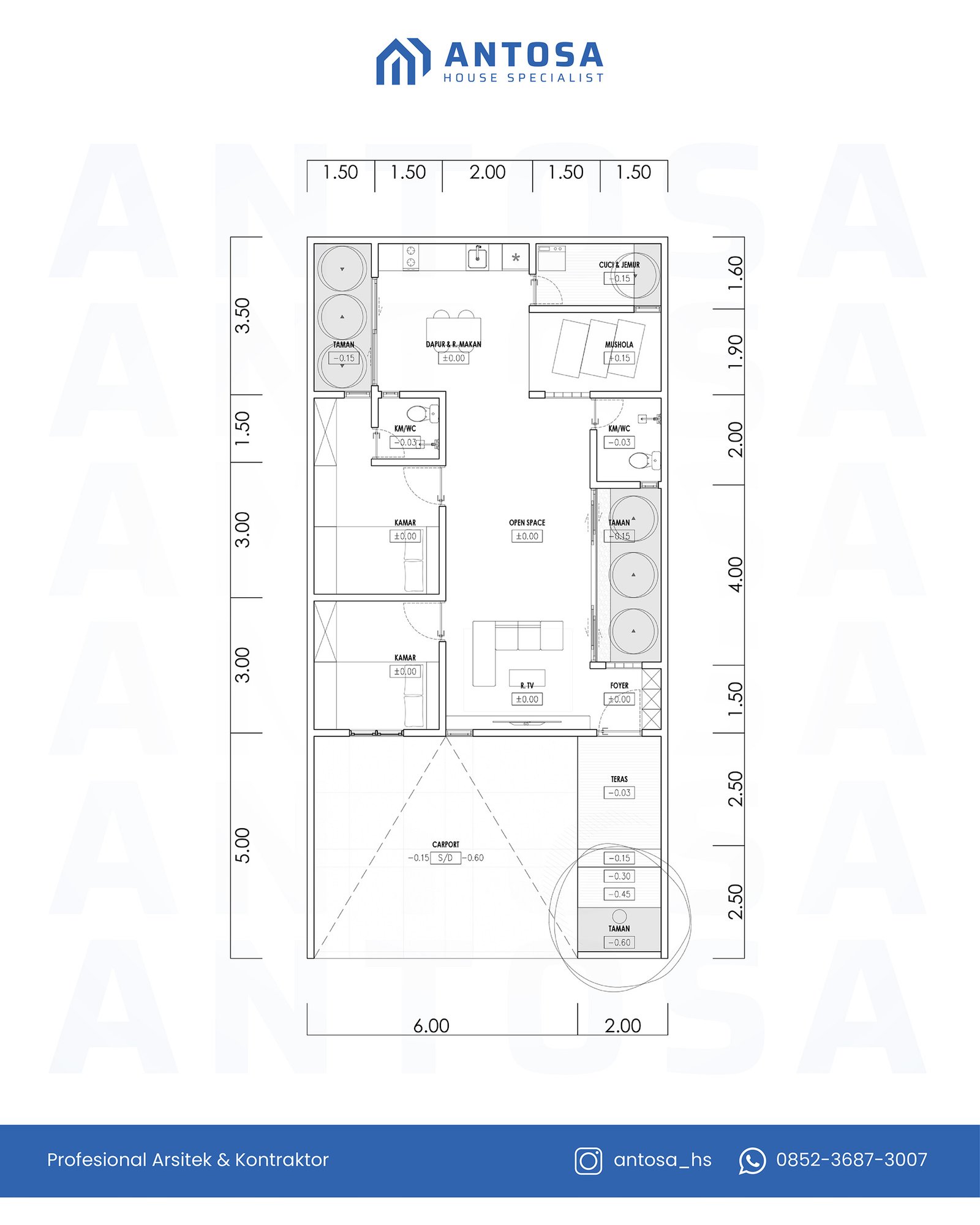 denah rumah minimalis tropis modern denah rumah minimalis tropis modern