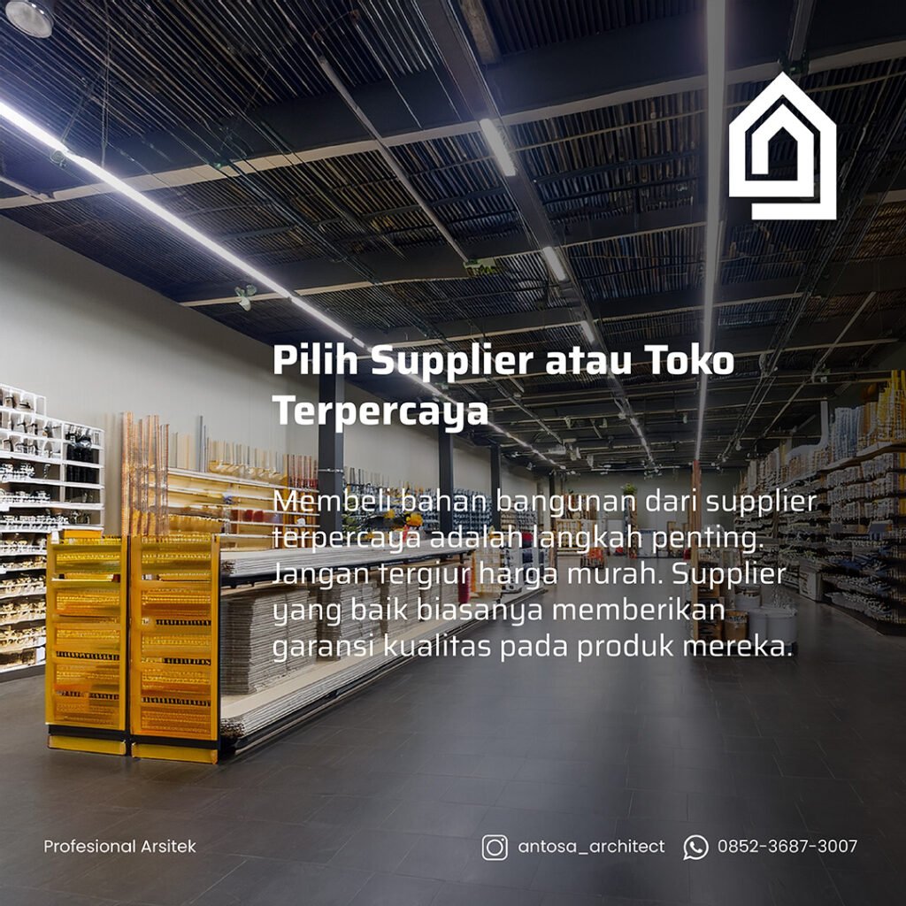 TIPS MEMILIH BAHAN BANGUNAN TIPS MEMILIH BAHAN BANGUNAN