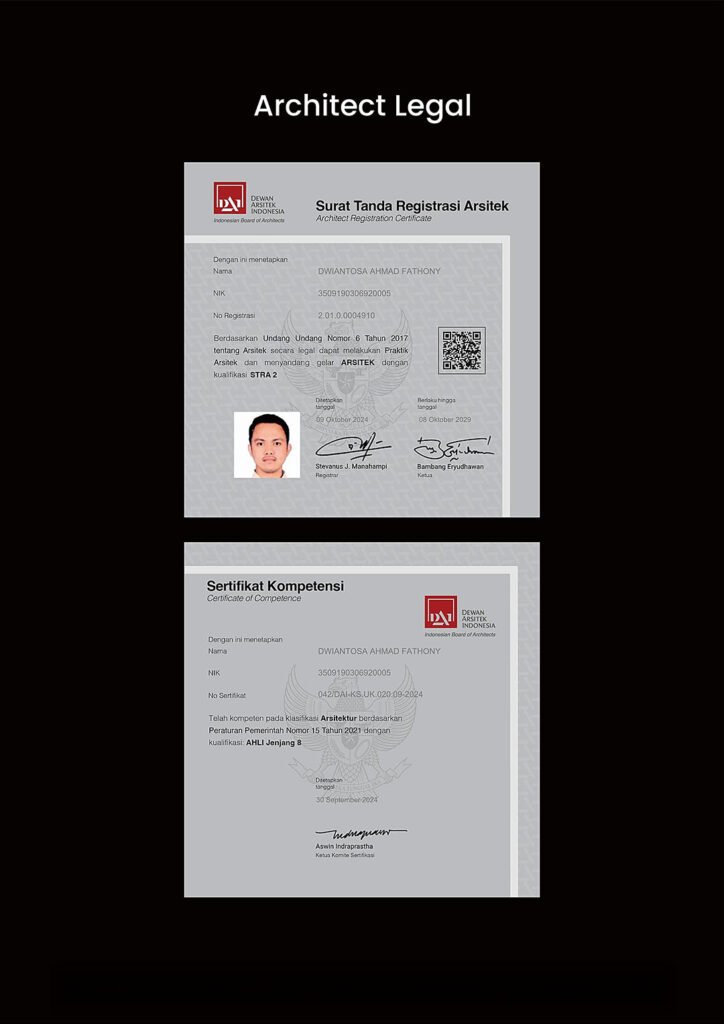 Jasa Arsitek Jember - Legalitas Perusahaan 1 - Antosa Architect - Desktop
