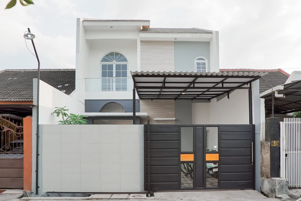 model rumah minimalis 2 lantai tampak depan terbaru